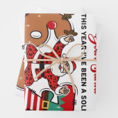 Dear Santa This Year I've been Solid 6 7 Six Seven ラッピングペーパーシート (インサイチュ)