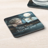 Dear Santa We've Been Good Holiday Photo コースター (左側)