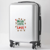 Dear Santa What is the meaning of Love Ugly Design シール (スーツケース)