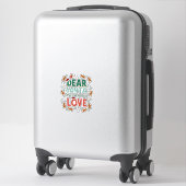 Dear Santa What is the meaning of Love Ugly Design シール (スーツケース)