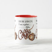 Dear SantaI Can Explain  After Coffee Xmas mug マグカップ (中央)