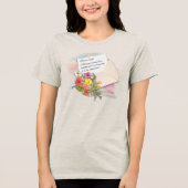 Dear Self, Aging is an Upgrade Motivational Tee トライブレンドＴシャツ (正面)