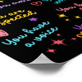 Dear Student Behind Me Back To School Teacher Appr ポスター (角)