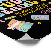 Dear Student Behind Me Back To School Teacher Appr ポスター (角)