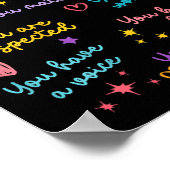 Dear Student Behind Me Teacher Appreciation Back T ポスター (角)