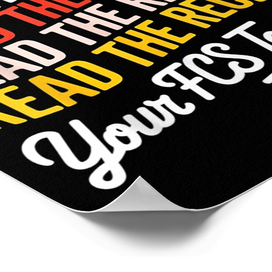 Dear Students, Read The Recipe Your Fcs Teacher  ポスター (角)