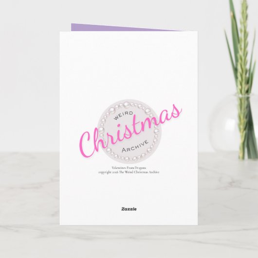 Dearest Dragon Valentine-Hot Cocoa &Gold Vday Card カード (裏面)