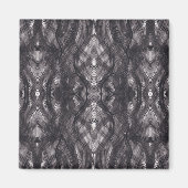 Death Abstract Dark Black Watercolor Art マグネット (正面)