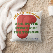 Death and Life are in the Power of the Tongue  クッション (ブランケット)