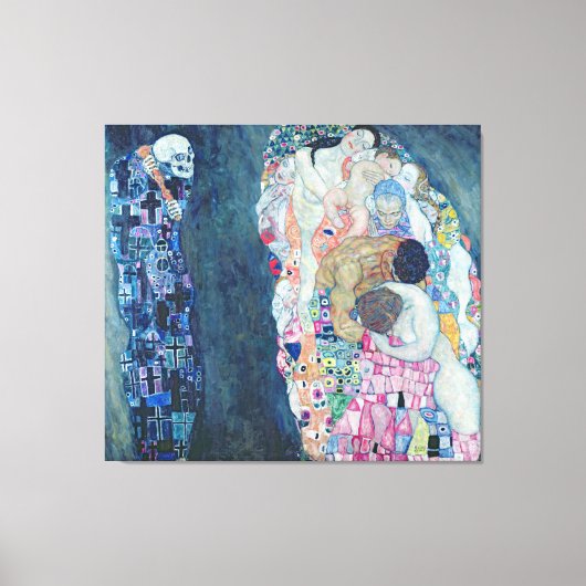 Death and Life, c.1911 (キャンバス上の油) キャンバスプリント (正面)