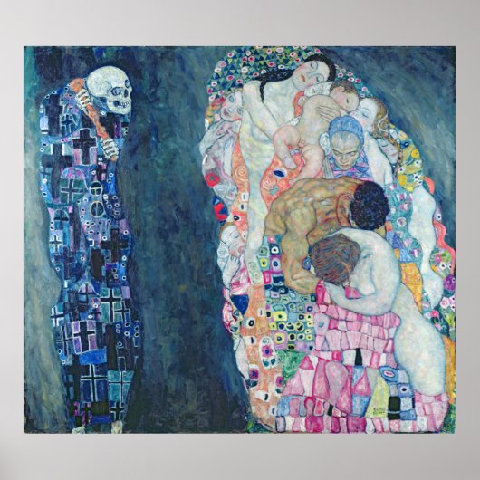 Death and Life, c.1911 (キャンバス上の油) ポスター (正面)