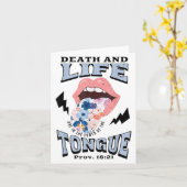 Death And Life Tongue Christian  カード (黄色い花)