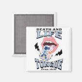 Death And Life Tongue Christian  マグネット (正面/裏面)
