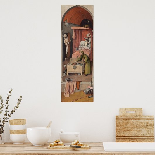 Death and the Miser by Bosch – ポスター (キッチン)
