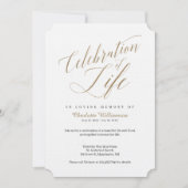 Death Anniversary Celebration of Life Calligraphy 招待状 (正面)