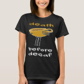 Death Before Decaf Coffee Addict Tシャツ (正面)