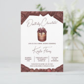 Death by Chocolate、チョコレートパーティー、ブライダルシャワー 招待状 (スタンド正面)