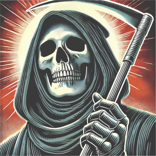 death character illustration シール (正面)