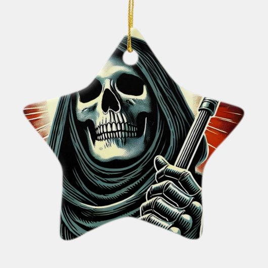death character illustration セラミックオーナメント (正面)