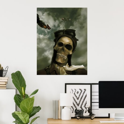 Death From the Sky Poster ポスター (ホームオフィス)