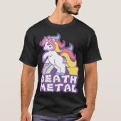 Death Metal Unicorn dinosaurs 2  Tシャツ (正面)