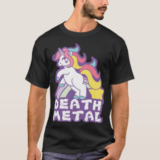Death Metal Unicorn dinosaurs 2  Tシャツ