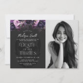 Death Of Her Thirties 40th Birthday Party Photo 招待状 (正面)