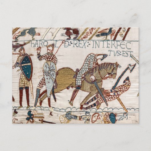 Death of King Harold (Bayeux Tapestry)ポストカード ポストカード (正面)