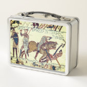 Death of King Harold (Bayeux Tapestry)ポストカード メタルランチボックス (裏面)