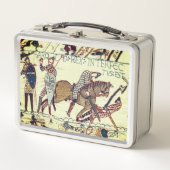 Death of King Harold (Bayeux Tapestry)ポストカード メタルランチボックス (正面)