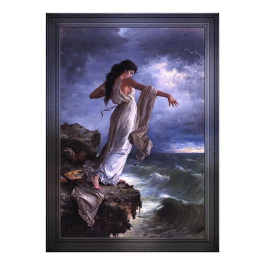 Death of Sappho by Miguel Carbonell Selva フォトプリント (正面)