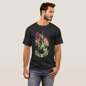 Death Rock Unicorn Music Head Rocker Heavy 1 Tシャツ (正面フル)