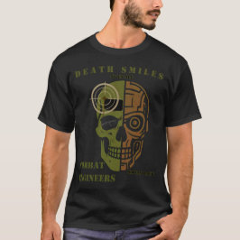 Death Smiles Combat Engineer Skull Shirt Tシャツ