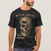 Death Smiles Combat Engineer Skull Shirt Tシャツ (正面)