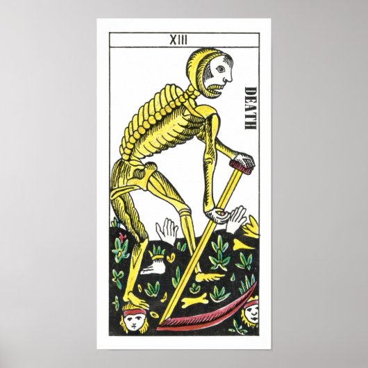 Death Tarot Card ポスター (正面)