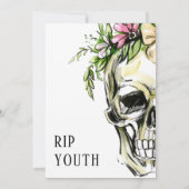 Death to My 20s誕生日スカル 招待状 (裏面)