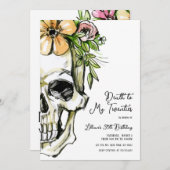Death to My 20s誕生日スカル 招待状 (正面/裏面)