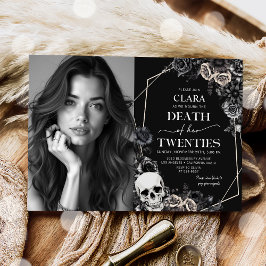 Death To My Twentiesフローラ30th Birthday写真 招待状