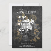 Death to my Youth Birthdayパーティー |ゴシックパーティー 招待状 (正面)