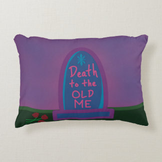 Death to the Old Me Throw Pillow アクセントクッション