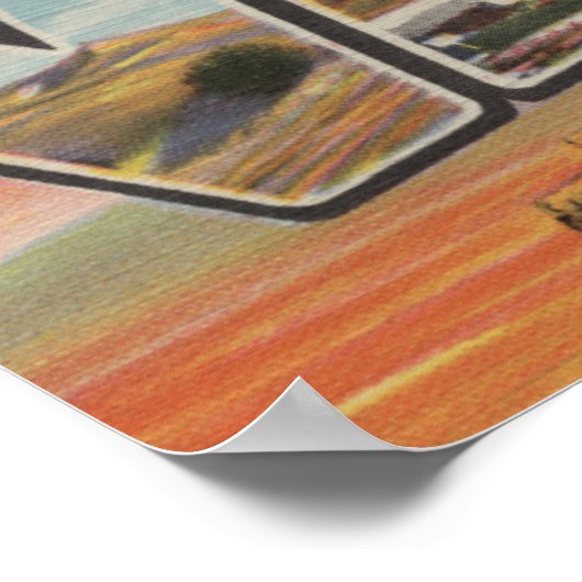 Death Valley, California - Large Letter Scenes ポスター (角)