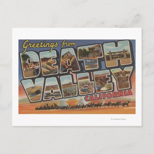 Death Valley, California - Large Letter Scenes ポストカード (正面)