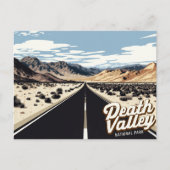 Death Valley Highway Desert Art ポストカード (正面)