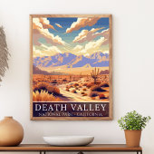 Death Valley National Park Desert Landscape ポスター