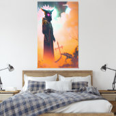 Death Warmed Over キャンバスプリント (インサイチュ (寝室))