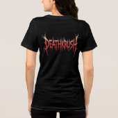 Deathkrush - Canvas T-shirt Plague protocol female トライブレンドTシャツ (裏面)
