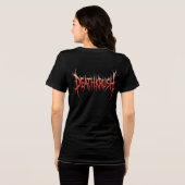 Deathkrush - Canvas T-shirt Plague protocol female トライブレンドTシャツ (裏面全面)
