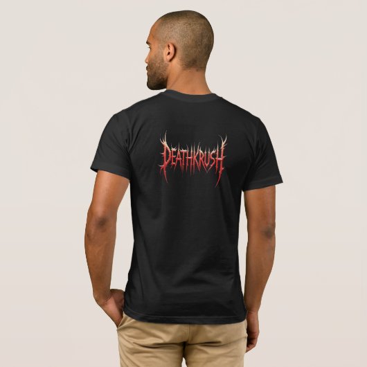 Deathkrush - Canvas T-shirt Plague protocol Tシャツ (裏面フル)