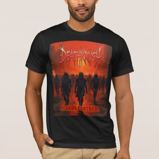 Deathkrush - Canvas T-shirt Plague protocol Tシャツ (正面)