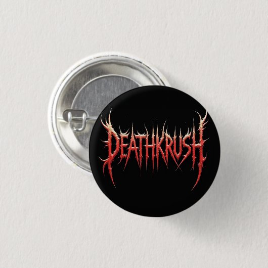 Deathkrush - Pin button 缶バッジ (正面&裏面)